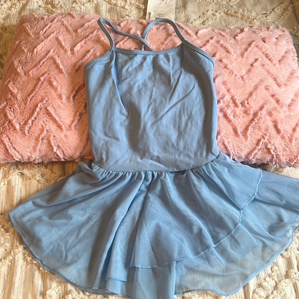 Blue ballet leotard